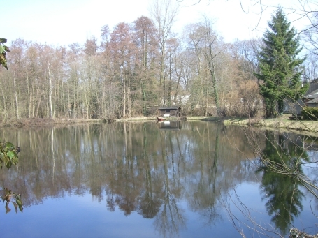 Wegberg-Watern : Zur Bockenmühle, Mühlenweiher an der Bockenmühle